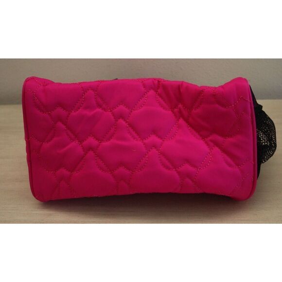 Betsey Johnson TBJ-1286 Hot Pink Insulated Lunch Tote W/Mesh Pouch - Picture 5 of 7